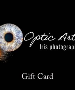 Optic Artistry iris photography gift card – premium studio voucher